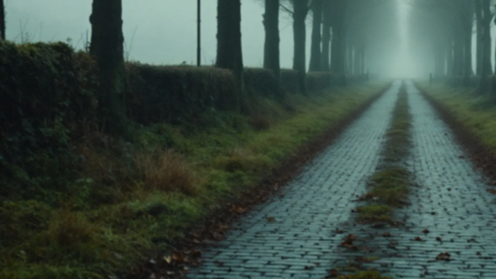 An old cobbled lane lined with tall trees disappearing into morning mist, the CarriageFund view of personal loans online, $100 – $5,000